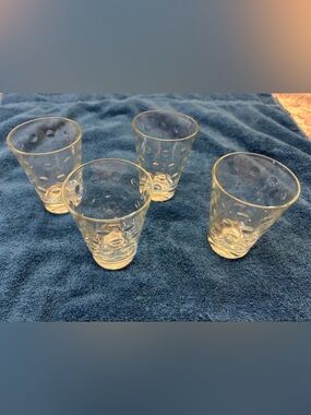 📍Vintage Hazel-Atlas Capri Dot Juice Glasses Set